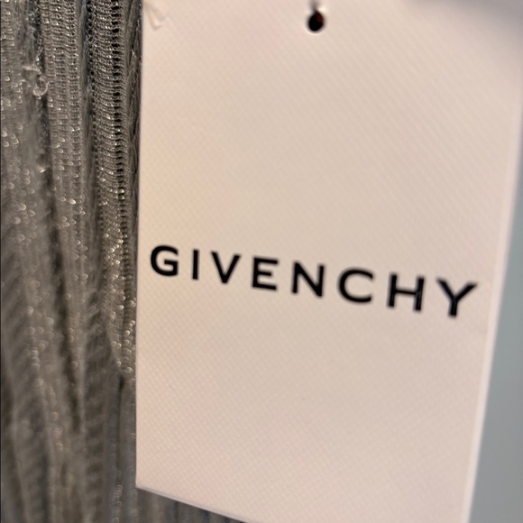 Givenchy Silver Metallic Knit Mini Dress - Size S - Picture 6 of 7